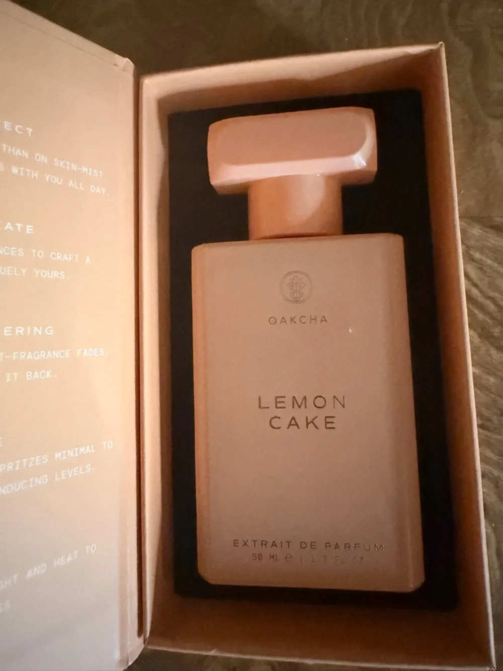 Oakcha Gourmand Collection Lemon Cake 1.7 FI Oz Extrait de Parfum New in Box - Picture 3 of 7